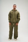 SEEMLY BASIC HOODIE OLIVE XS