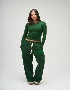 SEEMLY WINTER SWEATPANTS DARK GREEN M