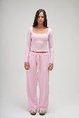 SEEMLY SQUARE LONG SLEEVE PINK S