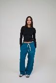 SEEMLY WINTER SWEATPANTS TEAL BLUE M