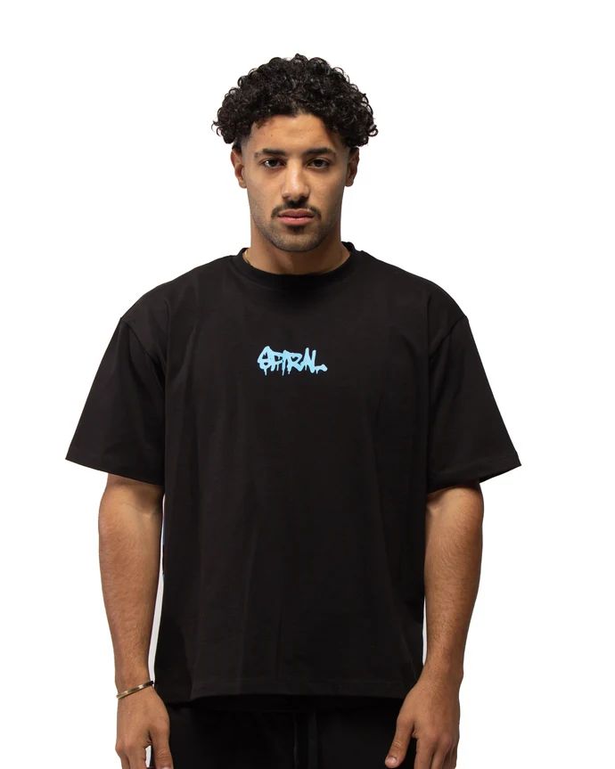SPIRAL ART TEE BLACK L