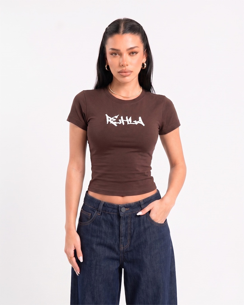 REHLA BABY TEE BROWN M