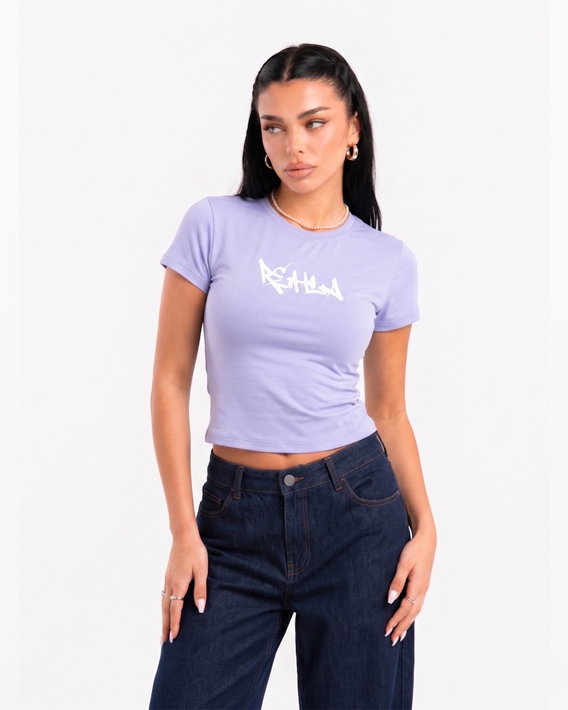 REHLA BABY TEE LAVENDER S