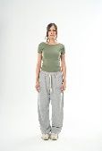 SEEMLY SUMMER SWEAT PANTS LIGHT GREY XS