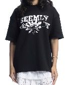 SEEMLY PRINTED TEE BLACK XS