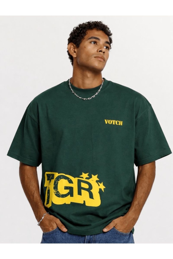 VOTCH TGR OLIVE TEE S