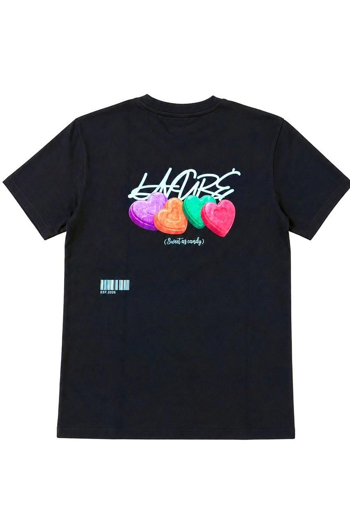 LAVURE HEARTS TEE BLACK M