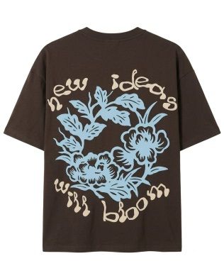 FOURTEEN BLOOM TEE BROWN XS