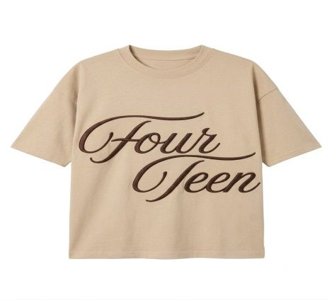 FOURTEEN SINGATURE TEE BEIGE M