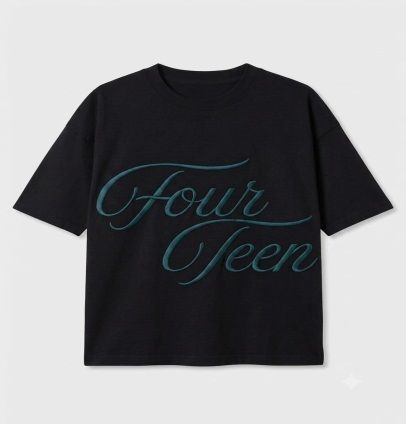 FOURTEEN SINGATURE TEE BLACK S