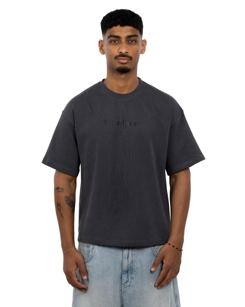 27 VII LINE TEE GREY M