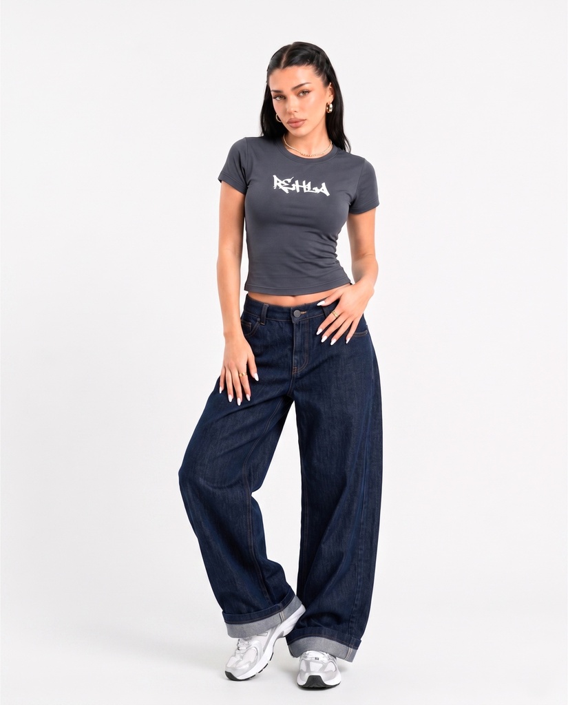 REHLA BABY TEE GREY S