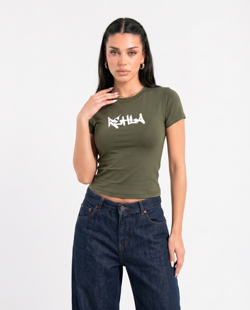 REHLA BABY TEE OLIVE L