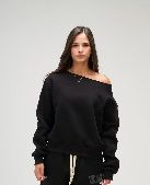 SEEMLY OFF SHOULDER BLACK L