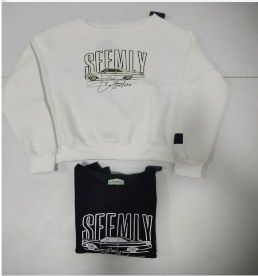 SEEMLY PRINTTED OFF SHOULDER BLACK S