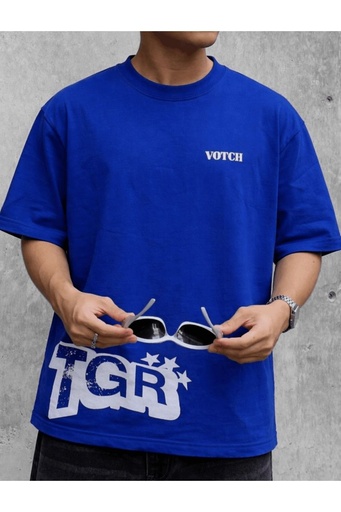 VOTCH TGR BLUE TEE XS