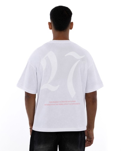 27 PUFF TEE WHITE S