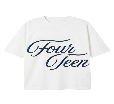 [3003] FOURTEEN SINGATURE TEE WHITE XS