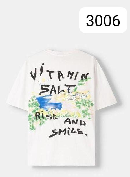 Fourteen Vitamin graphic tee in white